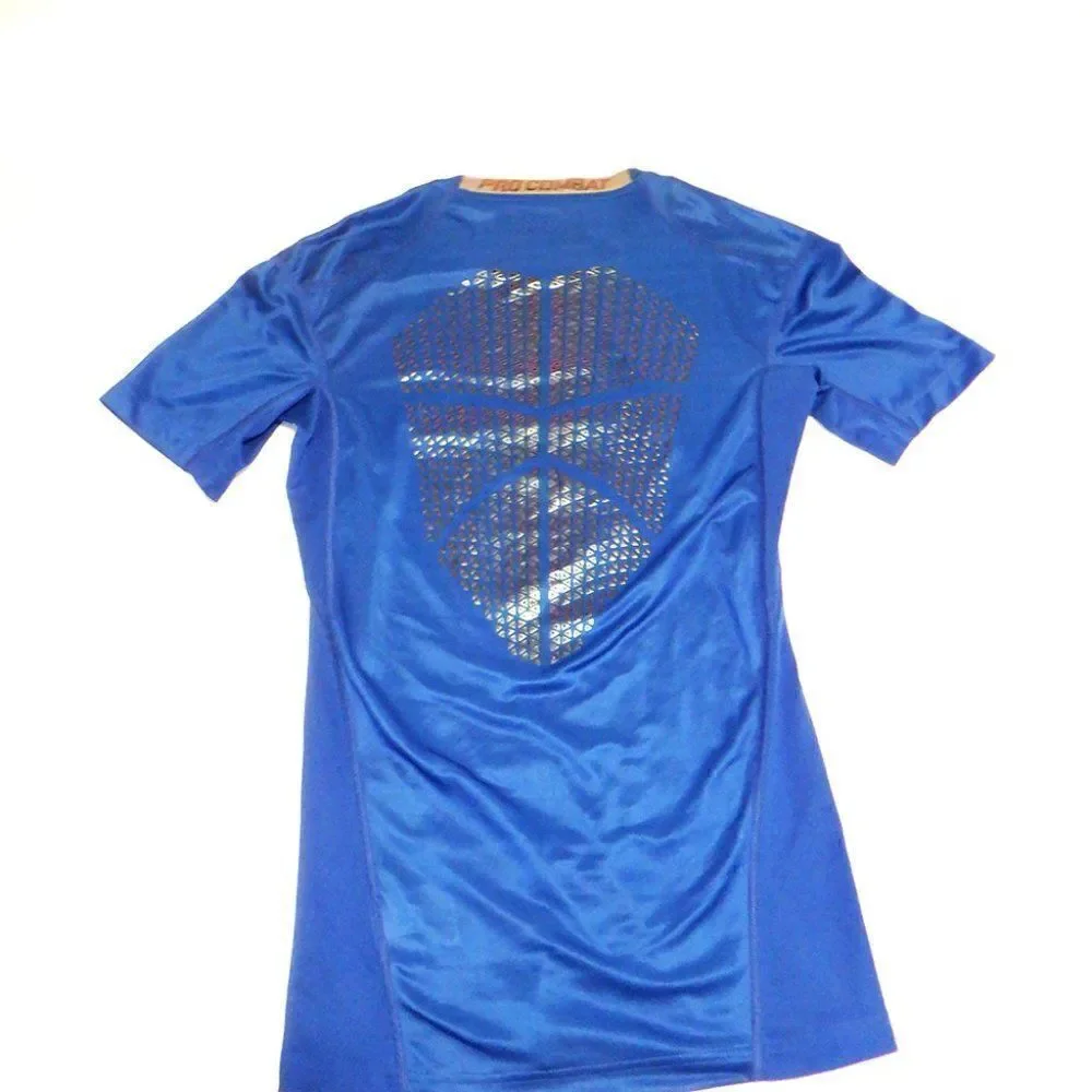 Nike blue Dr-fit Compression Pro Combat shirt